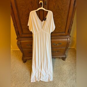 Mossimo White Greek Godess Style Maxi Dress